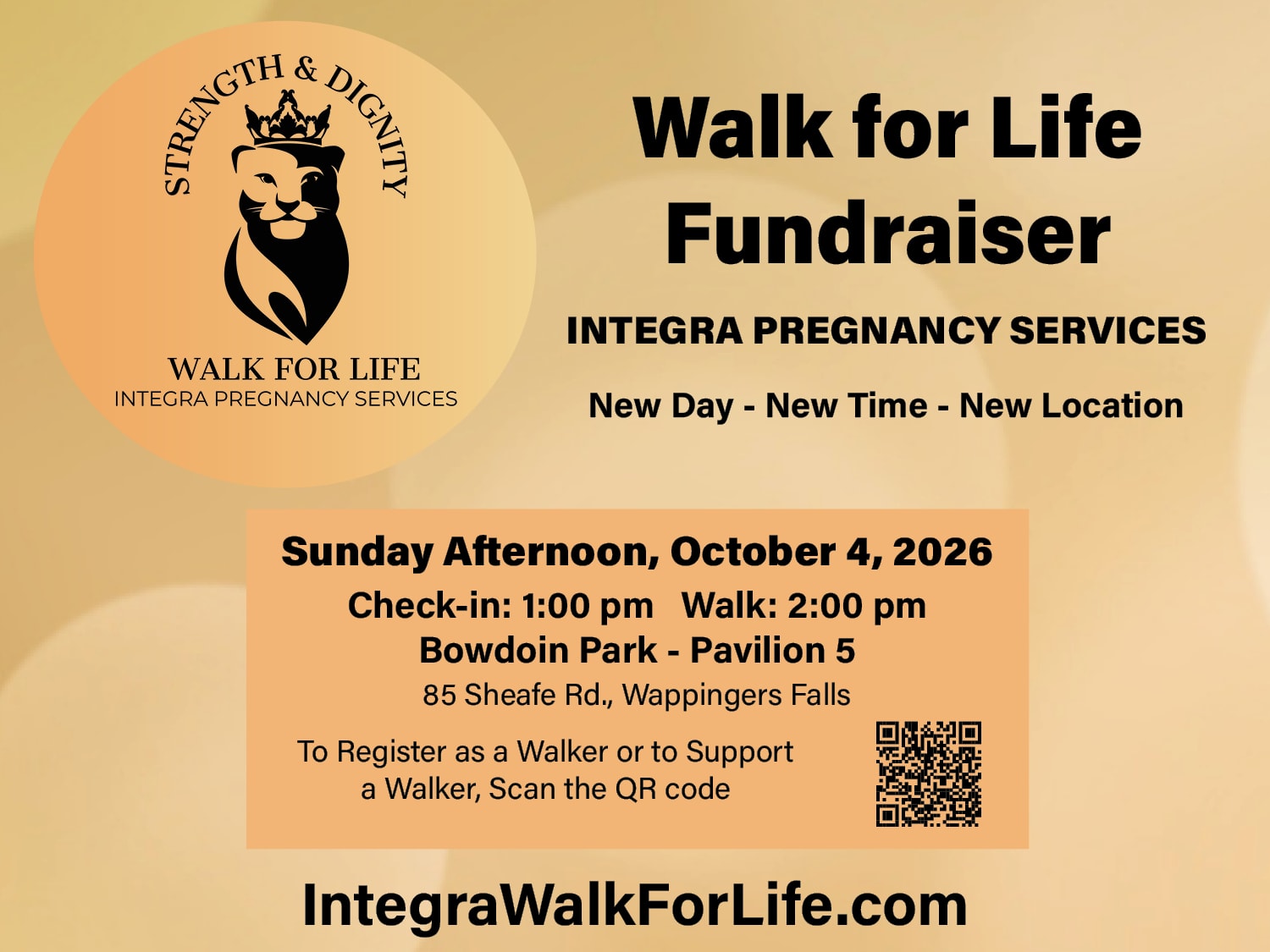 Walk for Life 2026 standard church announcement slide